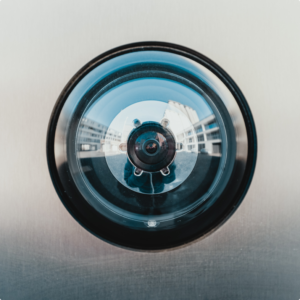 Cámara de seguridad grabando