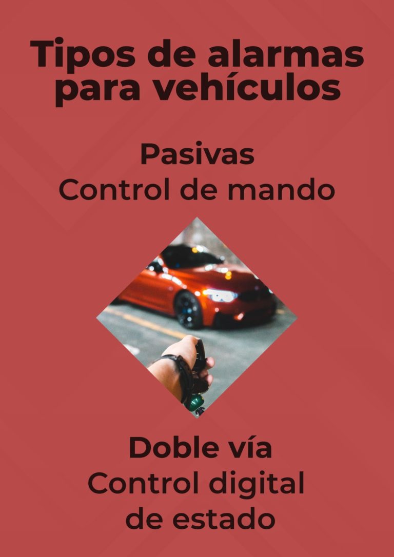 Tipos sistemas de alarmas seguridad para vehículos