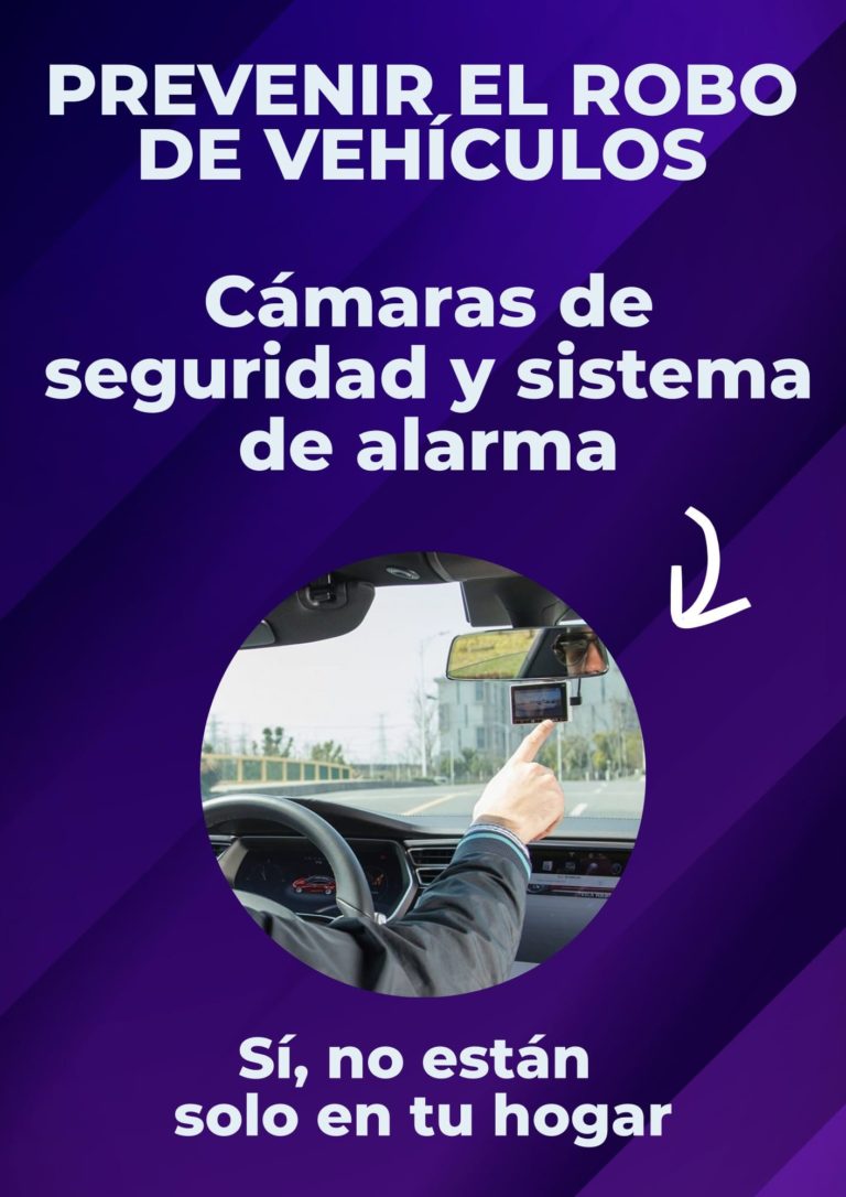Prevenir el robo de vehículos cámaras y sistema de alarma