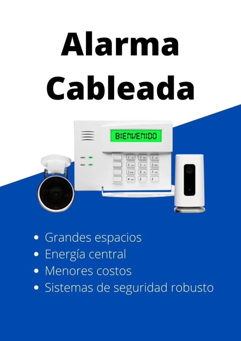 tipos de alarmas cableada